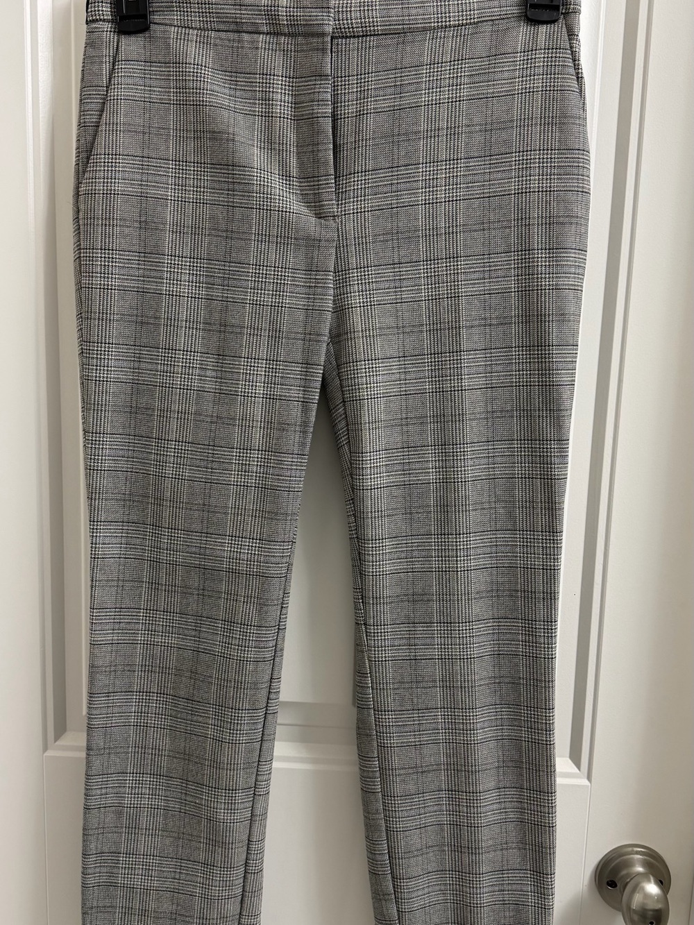 Zara Gray Plaid Tailored Trousers